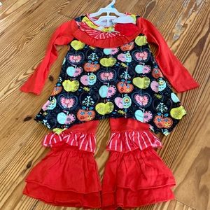 New w Tags Jelly the Pug size 6, 2 pc set, Candy Apple Collection